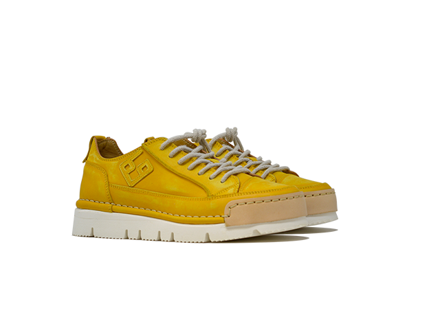 Model "LA GIRASOLE" - Handmade Shoe in 100% Leather Made in Italy