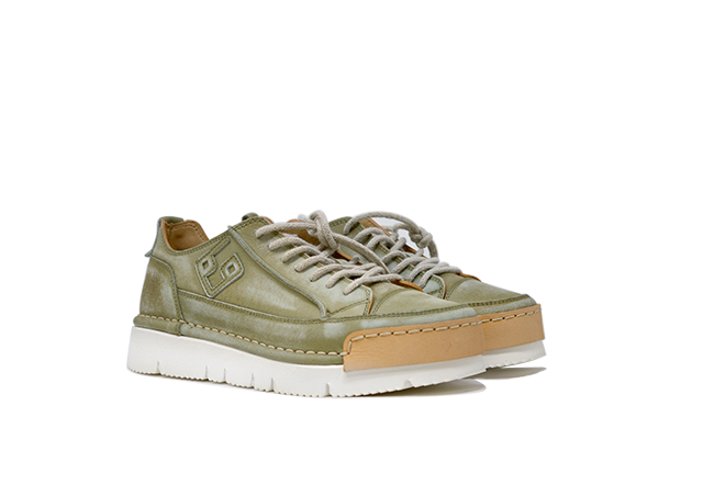 Model "LAKIWI" - Handmade Shoe in 100% Leather Made in Italy