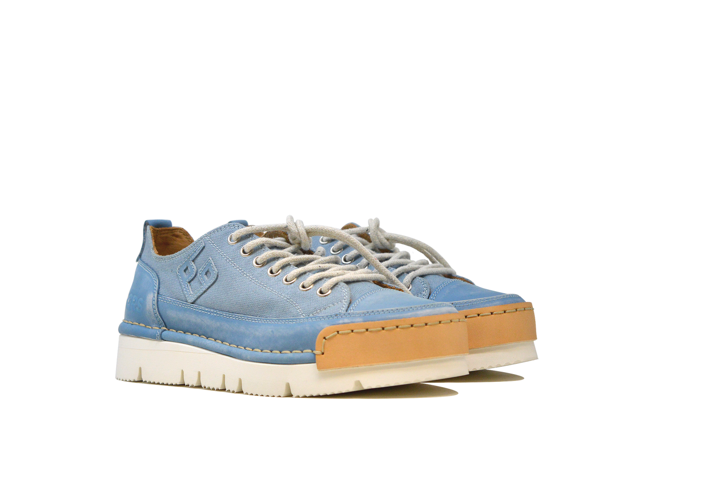 "LA CIELO CANVAS LOW" - Scarpa Artigianale in Canvas 100% fatta in Italia