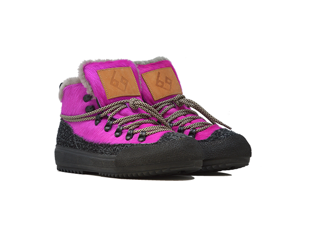 "LA YETI FUXIA" |Women - Handmade Shoe in Cowhide 100% Handmade in Italy