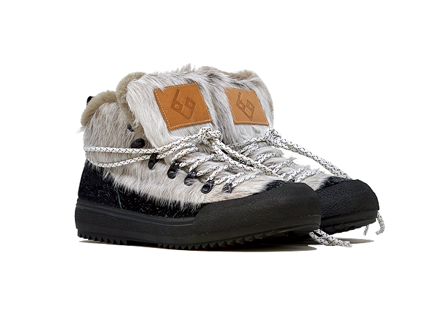 „LA YETI MELANGE/BLACK“ |Herren – Handgefertigter Schuh aus 100 % Rindsleder, handgefertigt in Italien