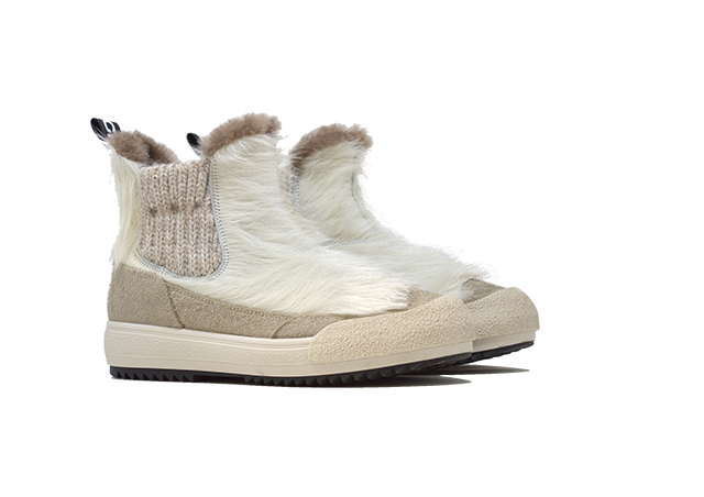 "THE YETI BEATLES BIANCA" |Women - Handmade Shoe in Cowhide 100% Handmade in Italy