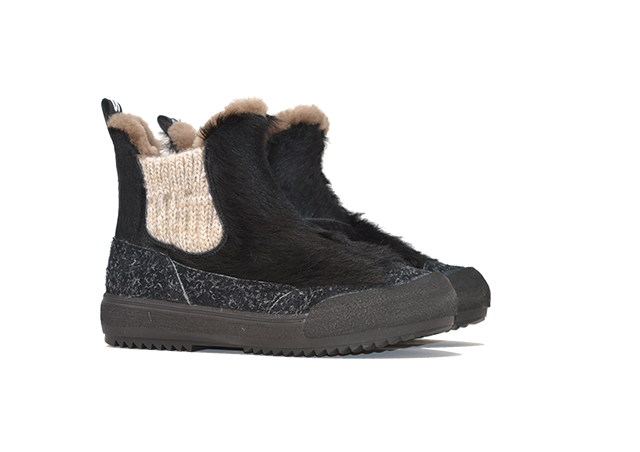 "THE YETI BEATLES NERA" |Women - Handmade Shoe in Cowhide 100% Handmade in Italy