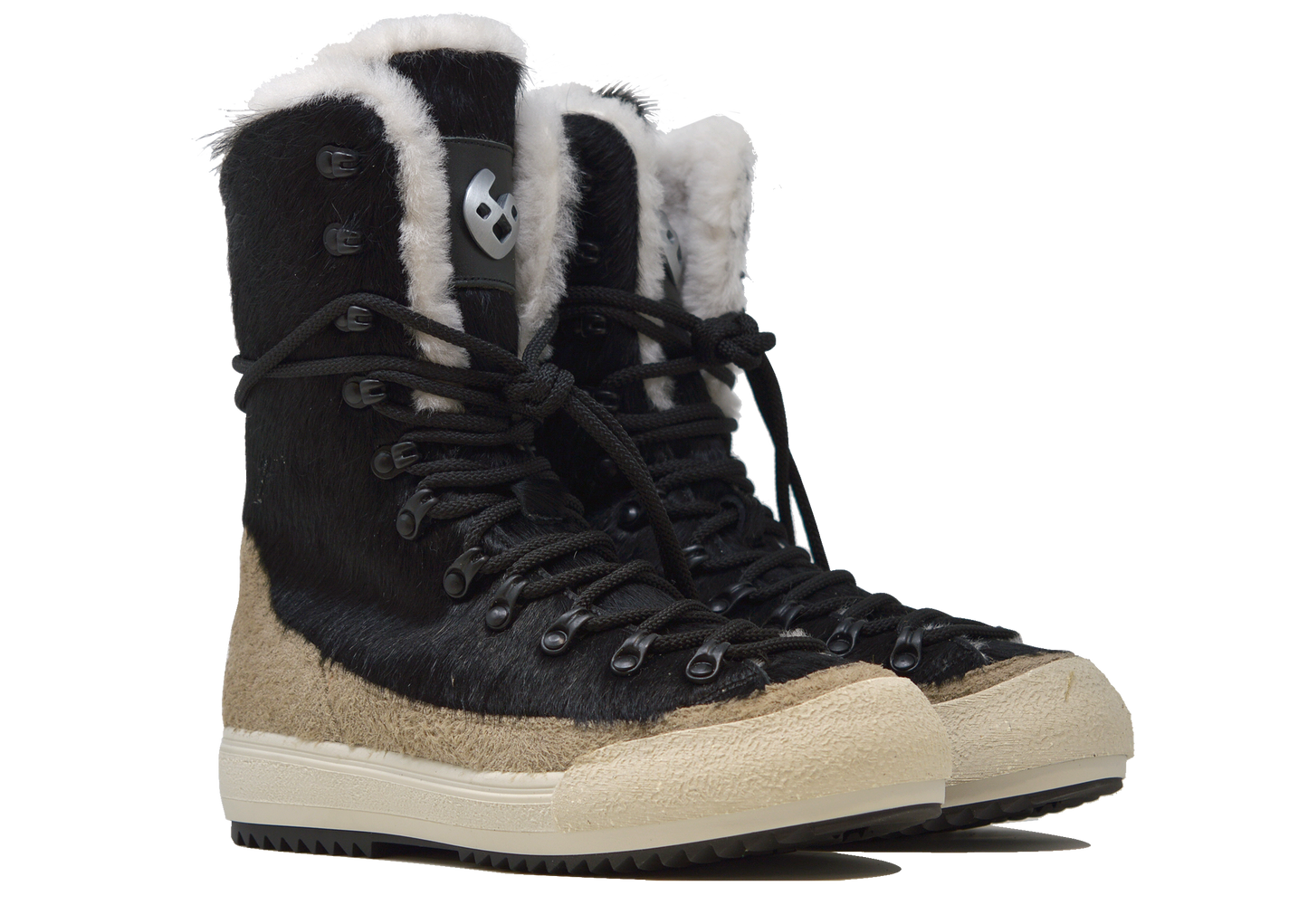 "LA MAMMUT NERA/BIANCA" |Women - Handmade Boot in 100% Cowhide Leather Handmade in Italy