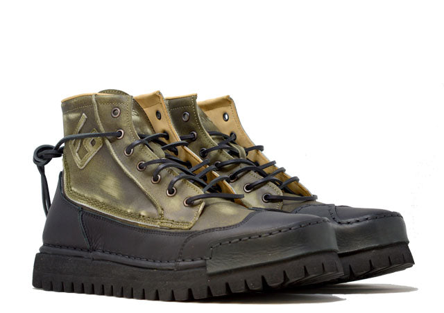 "LA BIKER MILITARE" | Men - 100% Handmade Leather Ankle Boot Made in Italy