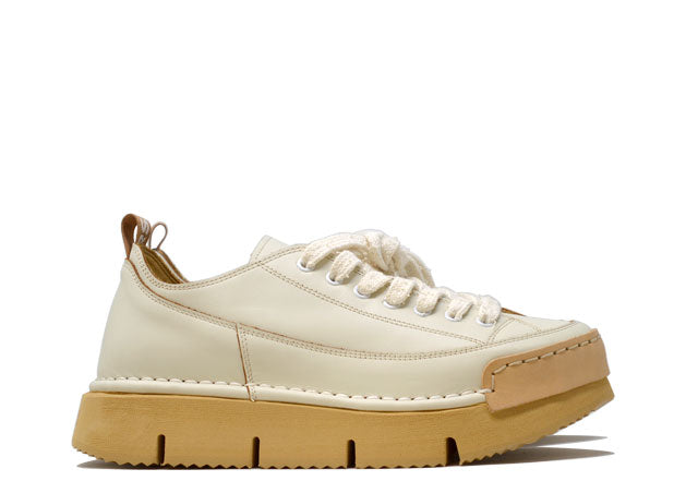 "LA DINAMICA BIANCA" - Scarpa Artigianale in Pelle 100% fatta in Italia