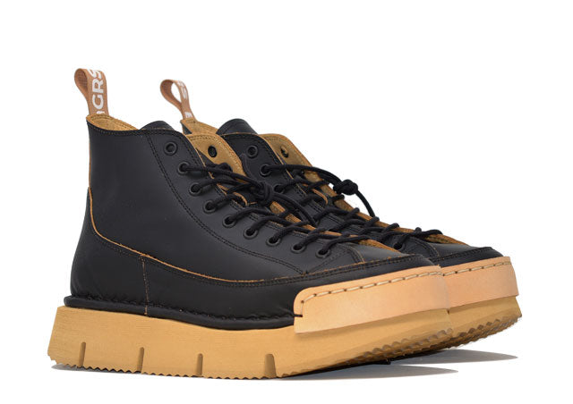 „LA DINAMICA BLACK“ – Handgefertigte Lederstiefelette, 100 % hergestellt in Italien
