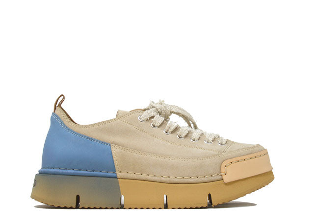 "LA DINAMICA SFUMATA CIELO" - Scarpa Artigianale in Pelle 100% fatta in Italia