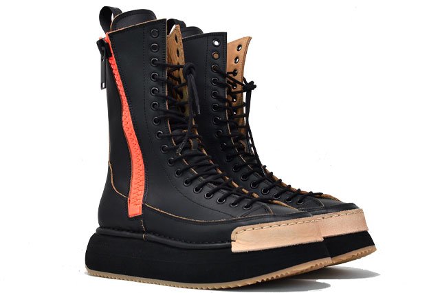 "LA DIVINA BLACK" - 100% Handmade Leather Boot Made in Italy