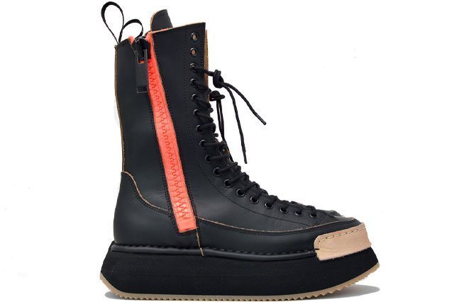 "LA DIVINA BLACK" - 100% Handmade Leather Boot Made in Italy