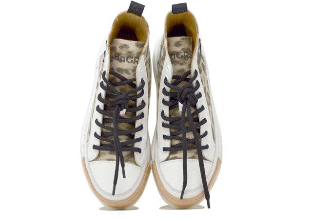 "LA LEO BLACK" - 100% handgemachter Canvas-Lack, hergestellt in Italien