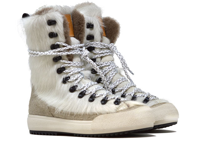 "LA MAMMUT BIANCA" |Women - Handmade Boot in 100% Cowhide Leather Handmade in Italy