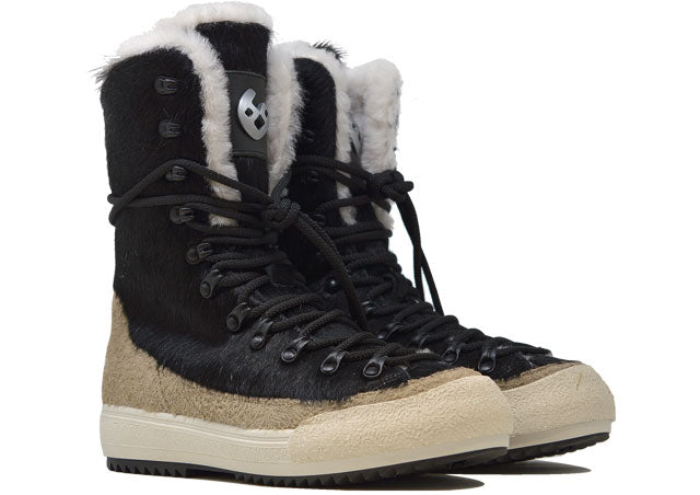 "LA MAMMUT NERA/BIANCA" |Women - Handmade Boot in 100% Cowhide Leather Handmade in Italy