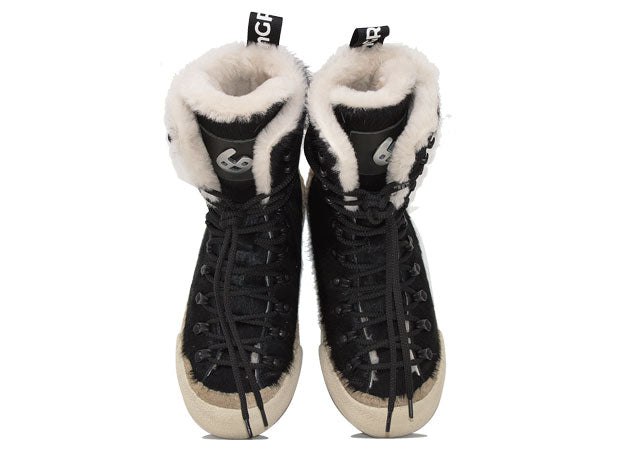 "LA MAMMUT NERA/BIANCA" |Women - Handmade Boot in 100% Cowhide Leather Handmade in Italy