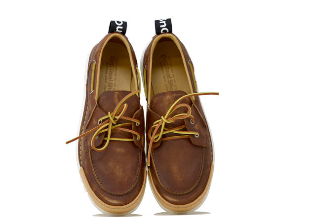 "LA NAUTICA NOCCIOLA" - Mocassino Artigianale in Pelle 100% fatto in Italia