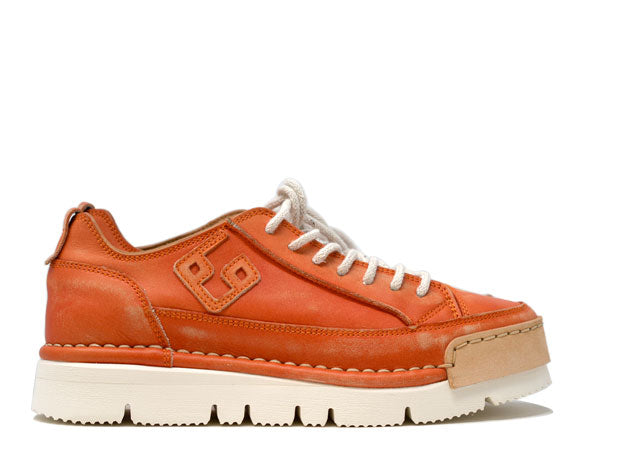 Model "LA PAPAYA" - Handmade Shoe in 100% Leather Made in Italy