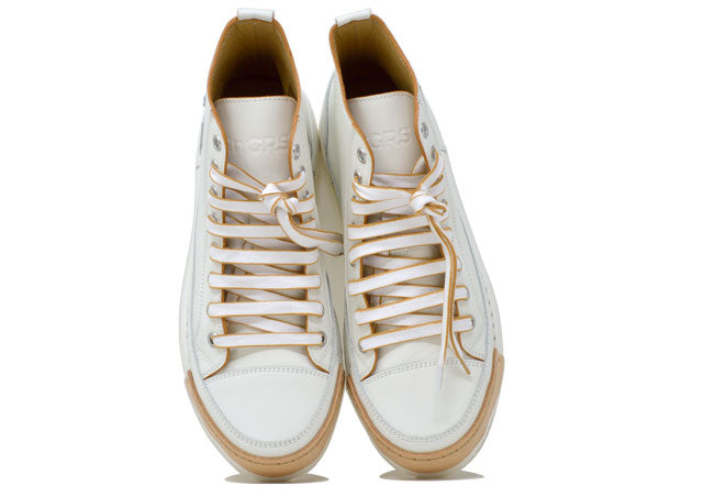 „LA PERLA HIGH“ – Handgefertigte Lederstiefelette, 100 % hergestellt in Italien