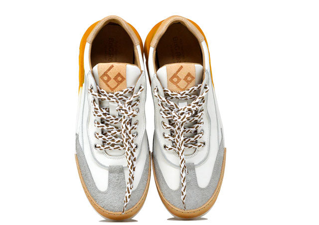 "LA SNEAKER SFUMATA GIALLA" - Scarpa Artigianale in Pelle 100% fatta in Italia