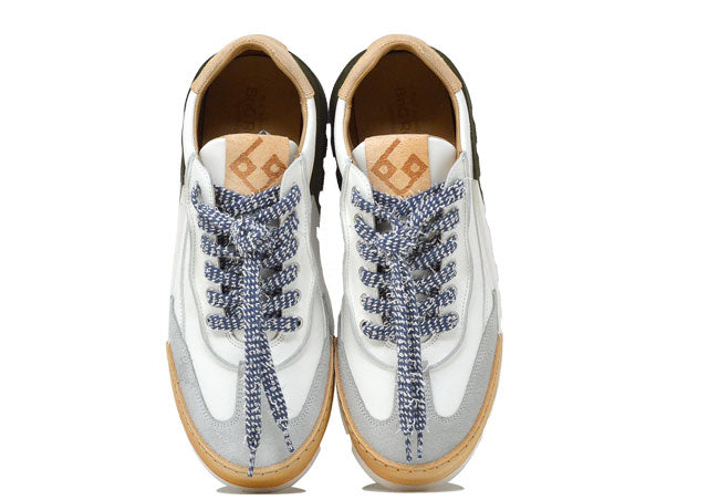 "LA SNEAKER SFUMATA MILITARE" - Scarpa Artigianale in Pelle 100% fatta in Italia