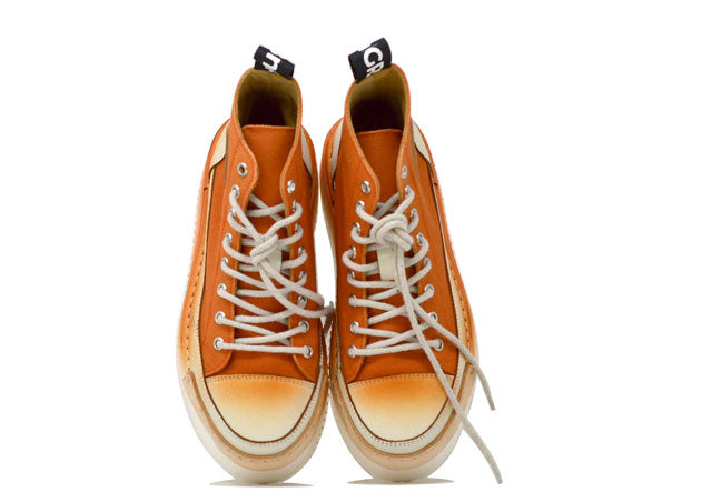 "LA STILOSA ARANCIO" - Polacco Artigianale in Canvas 100% fatto in Italia