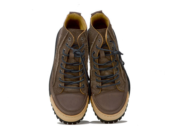 "LA TIROLESE MOKA" - Polacco Artigianale in Pelle 100% fatta in Italia