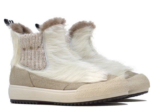 "THE YETI BEATLES BIANCA" |Women - Handmade Shoe in Cowhide 100% Handmade in Italy