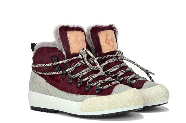 "LA YETI BORDO'" |Women - Handmade Shoe in Cowhide 100% Handmade in Italy