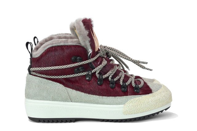 "LA YETI BORDO'" |Women - Handmade Shoe in Cowhide 100% Handmade in Italy