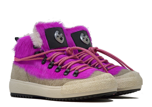 "LA YETI FUXIA/BIANCO" |Women - Handmade Shoe in Cowhide 100% Handmade in Italy