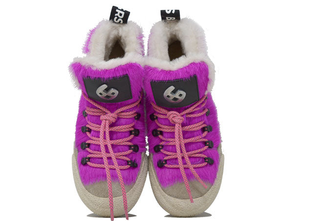 "LA YETI FUXIA/BIANCO" |Women - Handmade Shoe in Cowhide 100% Handmade in Italy