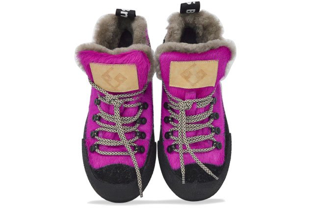 "LA YETI FUXIA" |Women - Handmade Shoe in Cowhide 100% Handmade in Italy