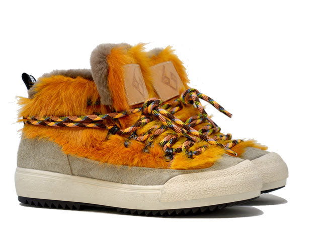 "LA YETI PAPAYA" |Women - Handmade Shoe in Cowhide 100% Handmade in Italy
