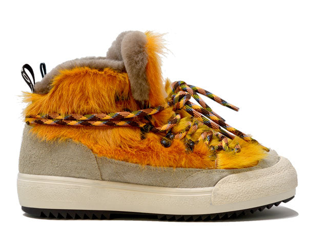 "LA YETI PAPAYA" |Women - Handmade Shoe in Cowhide 100% Handmade in Italy