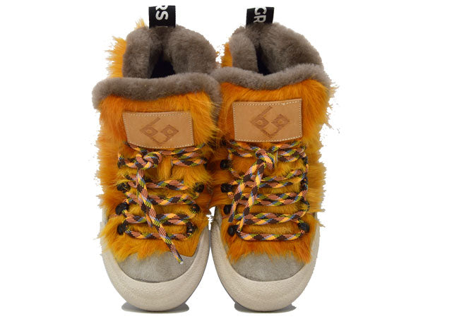 "LA YETI PAPAYA" |Women - Handmade Shoe in Cowhide 100% Handmade in Italy