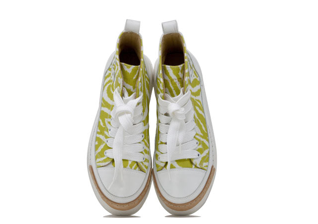 "LA ZEBRA VERDE" - Polacco Artigianale in Canvas 100% fatto in Italia