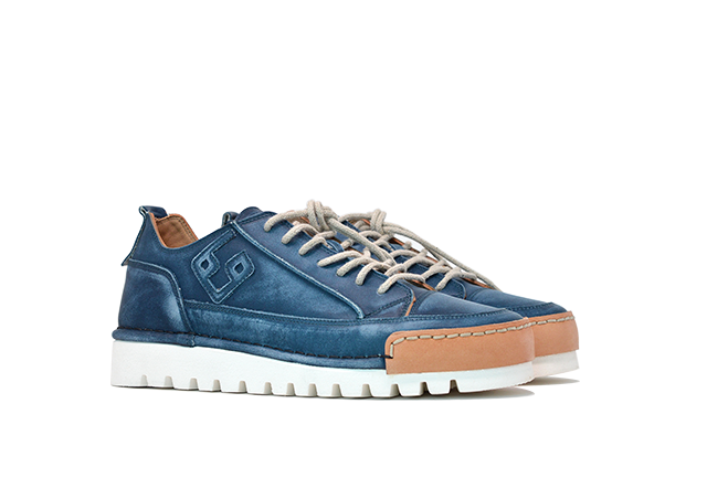 Model "LA JEANS" - 100% Handmade Leather Shoe Made in Italy