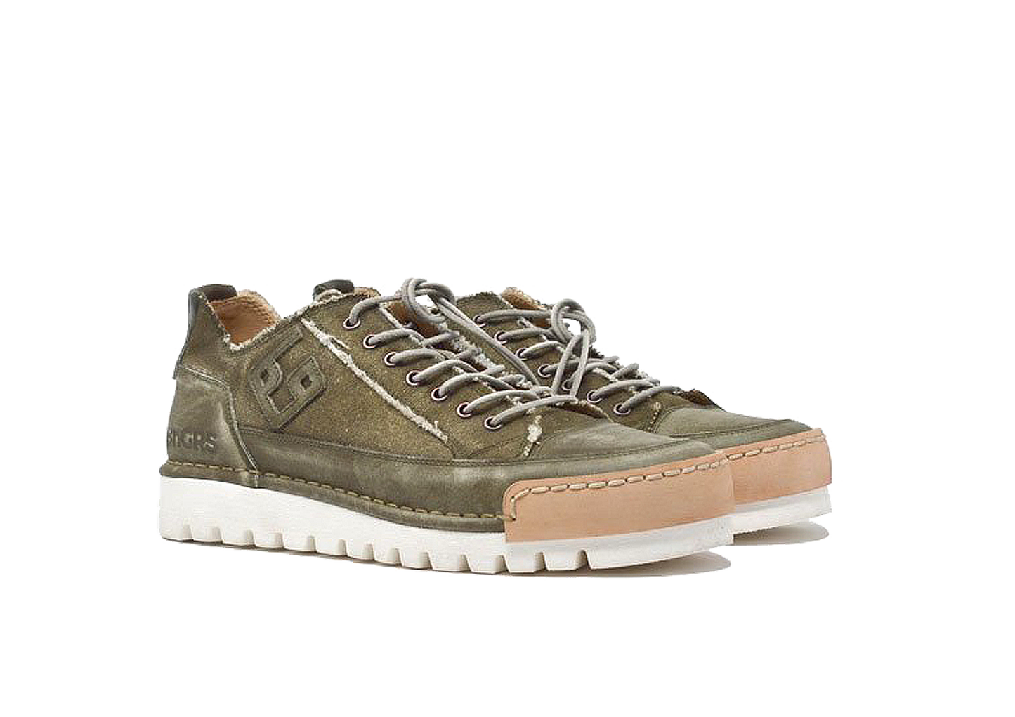 "LA MILITARE CANVAS" - Scarpa Artigianale in Canvas 100% fatta in Italia