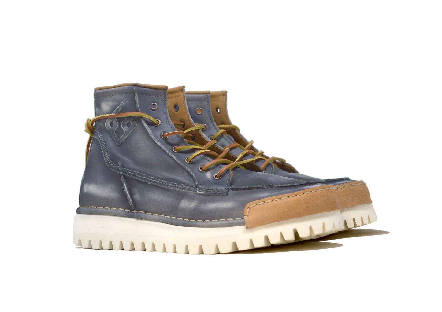 Model "LA YANKEE PEPE" - 100% Handmade Leather Shoe Made in Italy