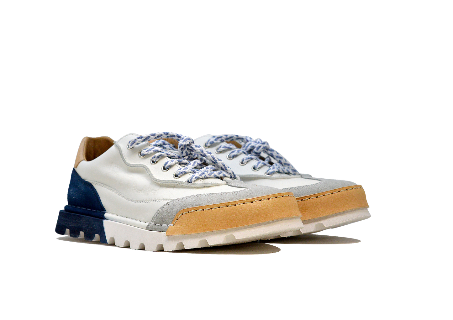 "LA SNEAKER SFUMATA JEANS" - Scarpa Artigianale in Pelle 100% fatta in Italia