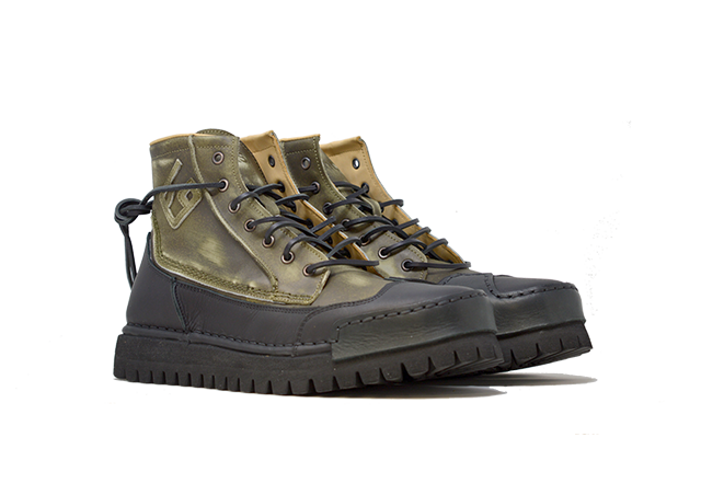 "LA BIKER MILITARE" | Men - 100% Handmade Leather Ankle Boot Made in Italy