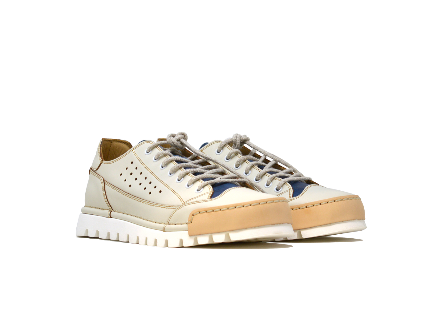 "L'HAWAIANA JEANS" - Scarpa Artigianale in Pelle 100% fatta in Italia