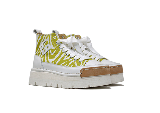 "LA ZEBRA VERDE" - Polacco Artigianale  in Canvas 100% fatto in Italia