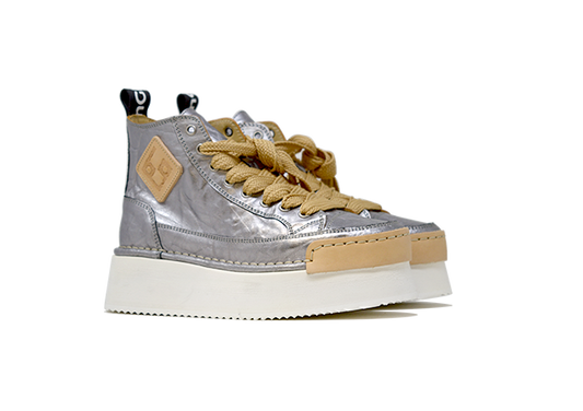 "LA BRILLANTE HIGH PLATFORM" - 100% Handmade Leather Polish Made in Italy