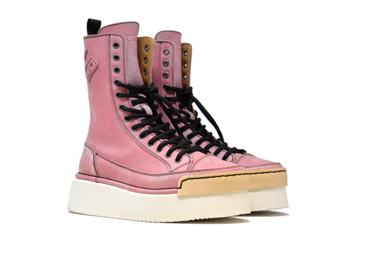 "LA PUNK" - Handmade Leather Boot 100% Made in Italy