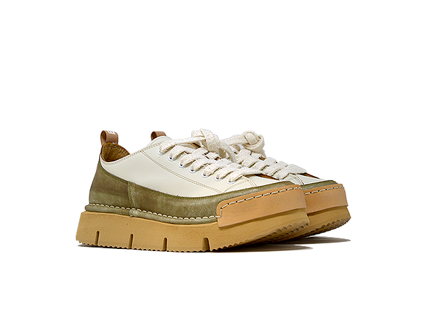 "LA DINAMICA SALVIA" - Scarpa Artigianale  in Pelle 100% fatta in Italia