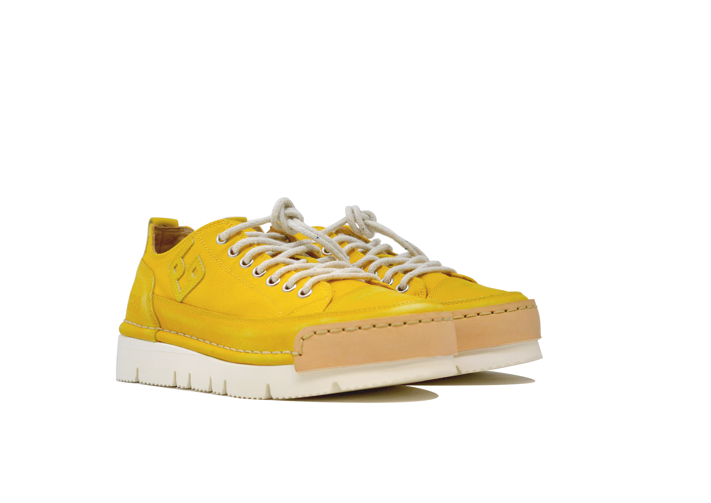 "LA GIRASOLE CANVAS LOW" - Scarpa Artigianale  in Canvas 100% fatta in Italia