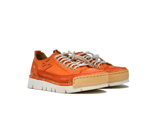 "LA PAPAYA CANVAS LOW" - Scarpa Artigianale  in Canvas 100% fatta in Italia