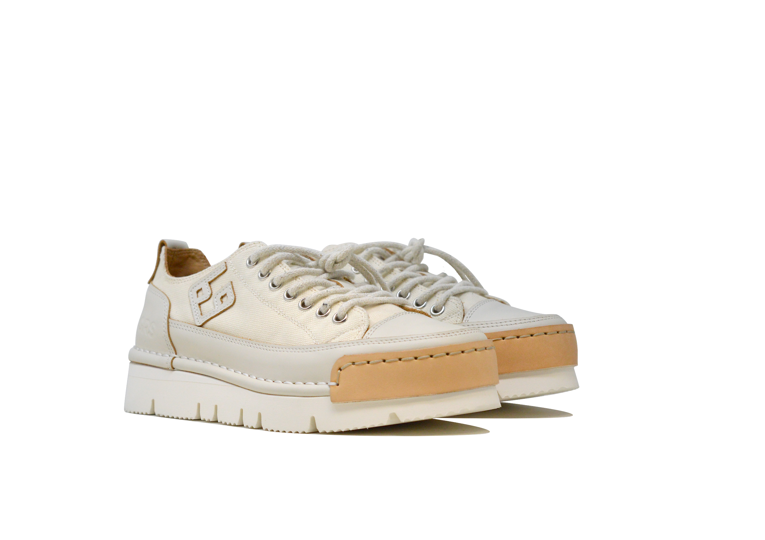 "LA PERLA CANVAS LOW" - Scarpa Artigianale  in Canvas 100% fatta in Italia