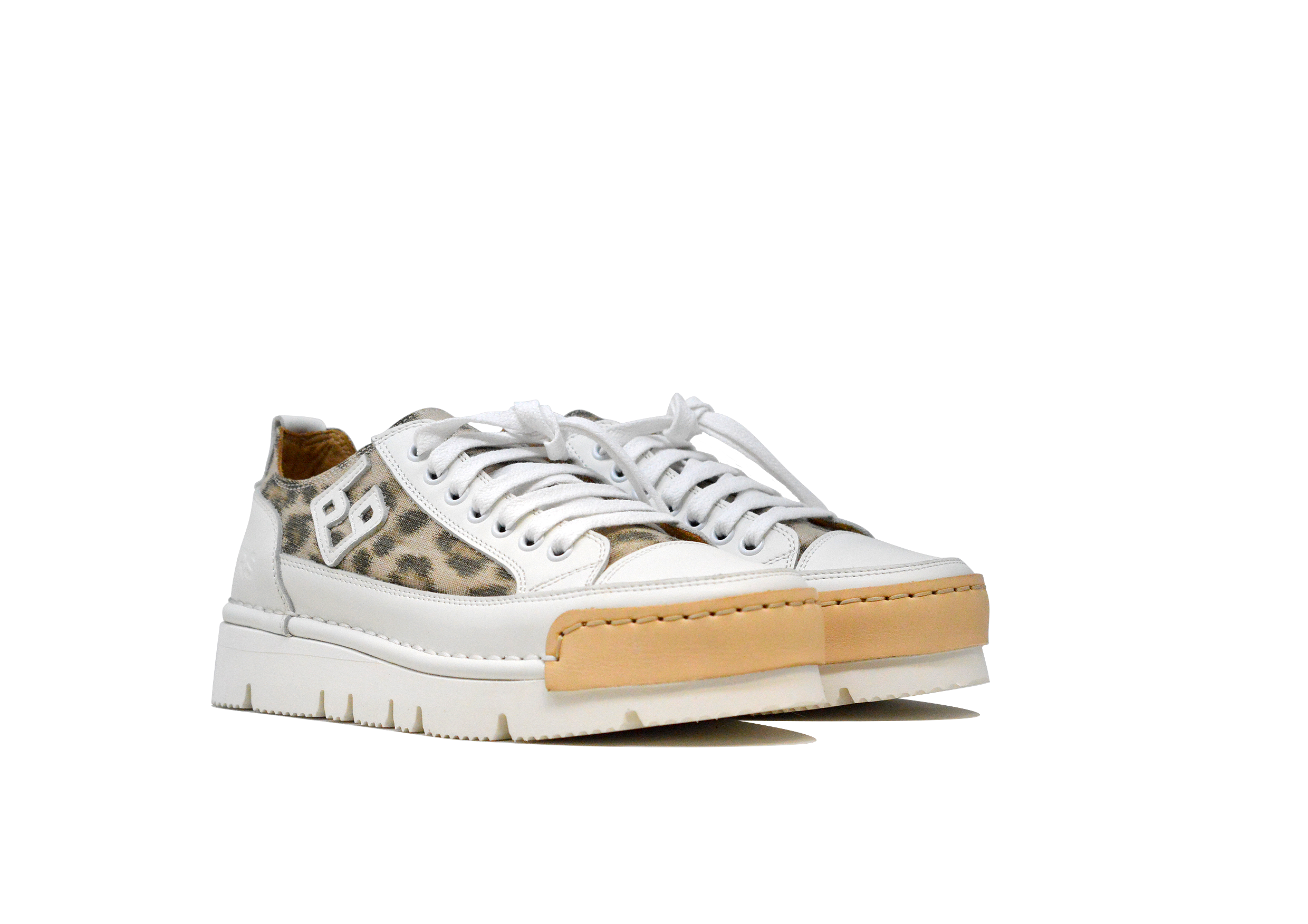"LA LEO LOW" - Scarpa Artigianale  in Canvas 100% fatta in Italia