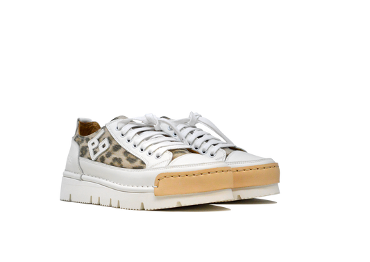 "LA LEO LOW" - Scarpa Artigianale  in Canvas 100% fatta in Italia